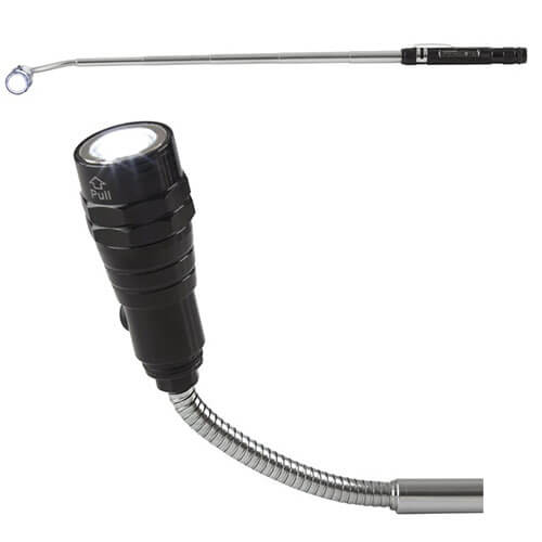 Super Bright LED Torch w/ Magnetic Head and Telescopic Neck