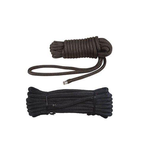 Dock/Mooring Line Black Nylon