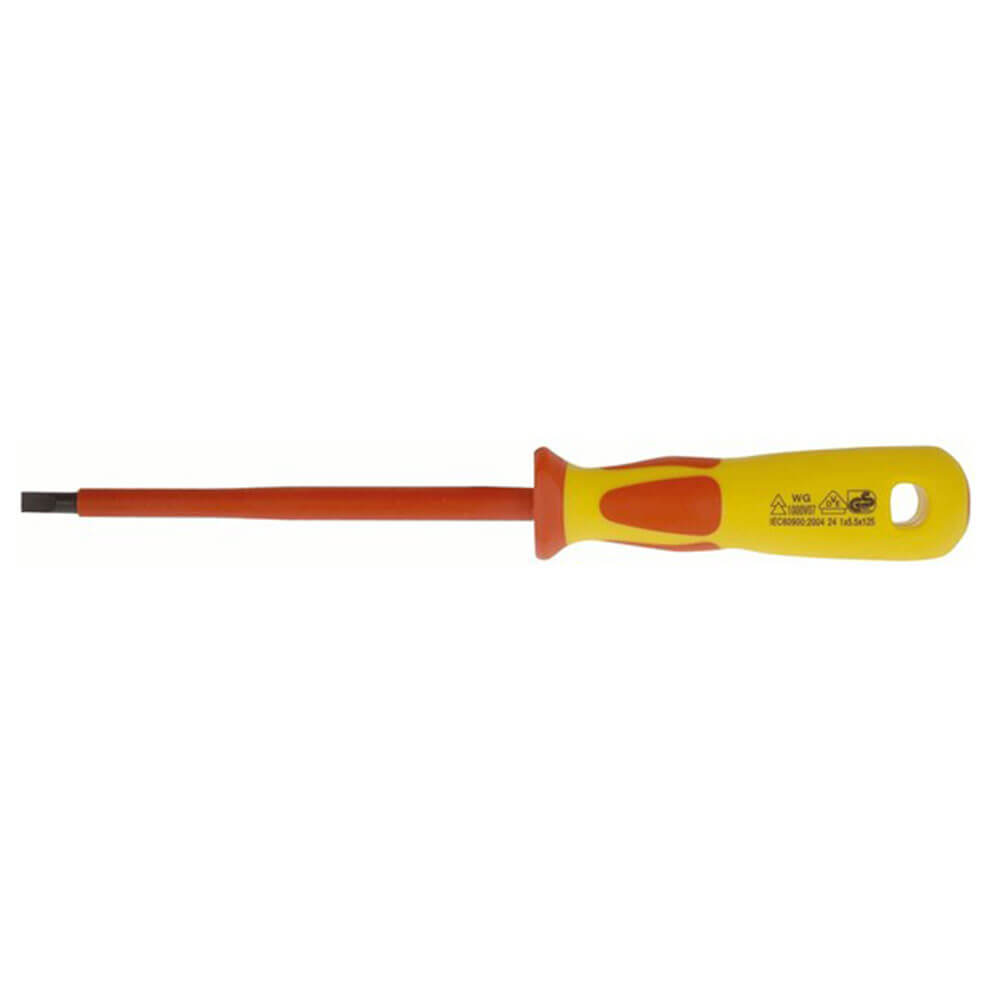 Ergonomic Flat Blade 5.5x125mm Screwdriver