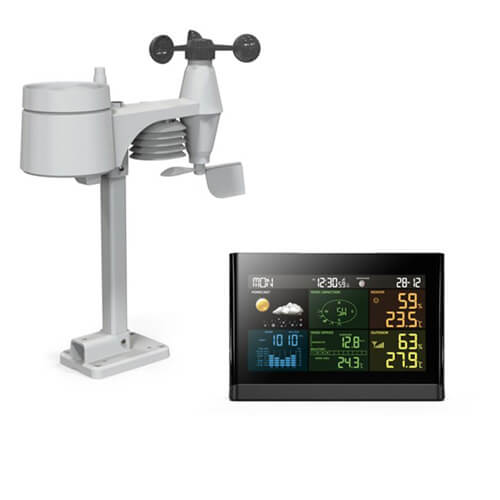 Digital 5 in 1 Wireless Weather Station Color Display