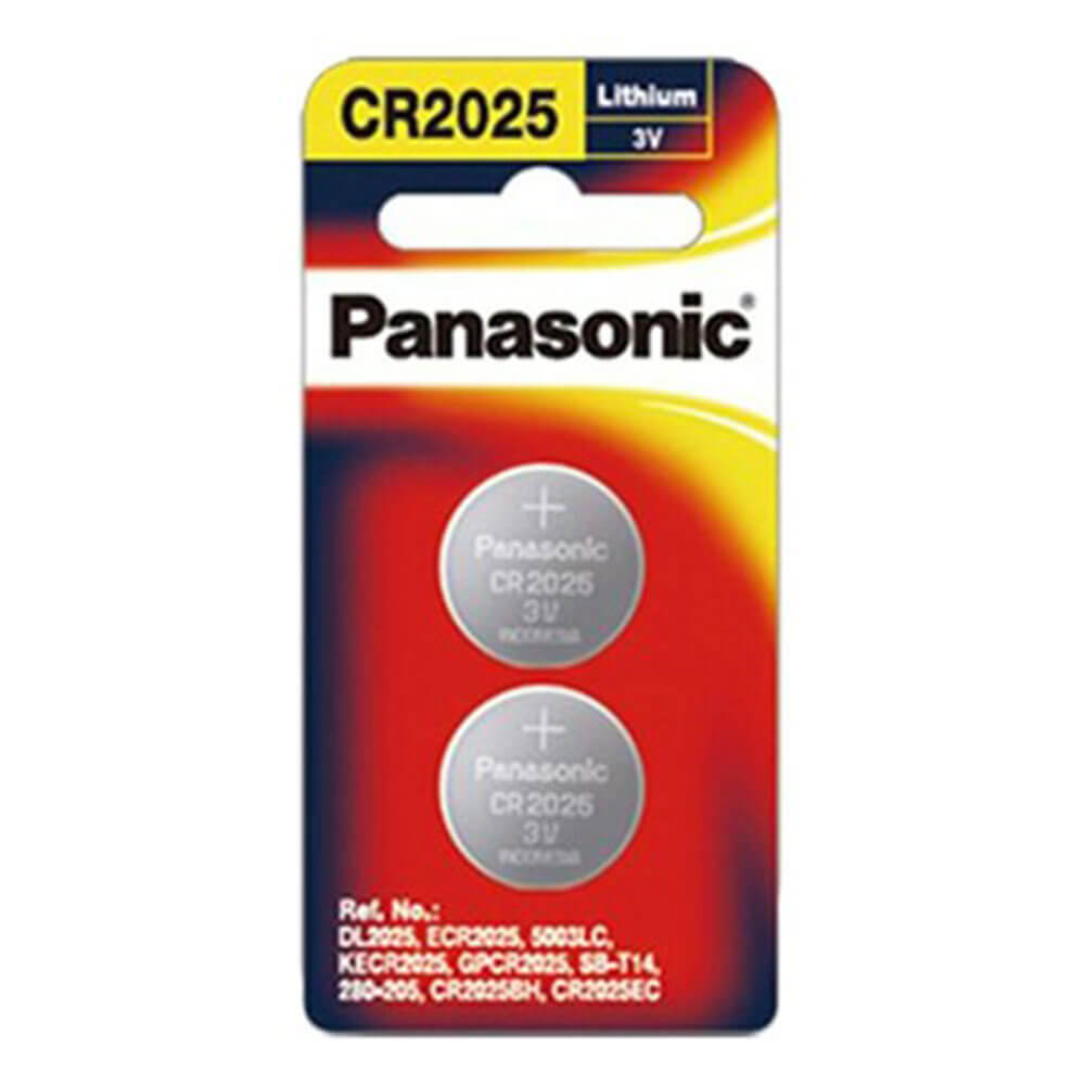 2 Pack Panasonic litiumknappbatteri 3V