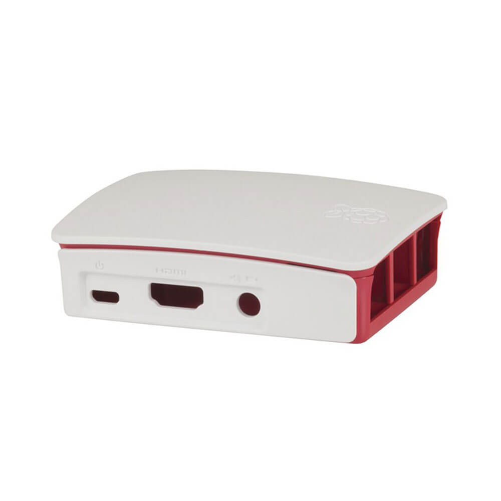 Caso ufficiale di Raspberry Pi (rosso e bianco)