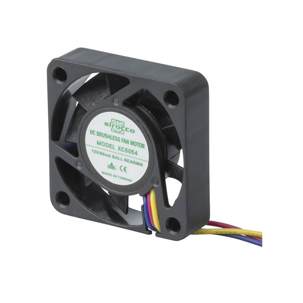 Sirocco 3 Wire Ball Bearing Fan (12VDC)