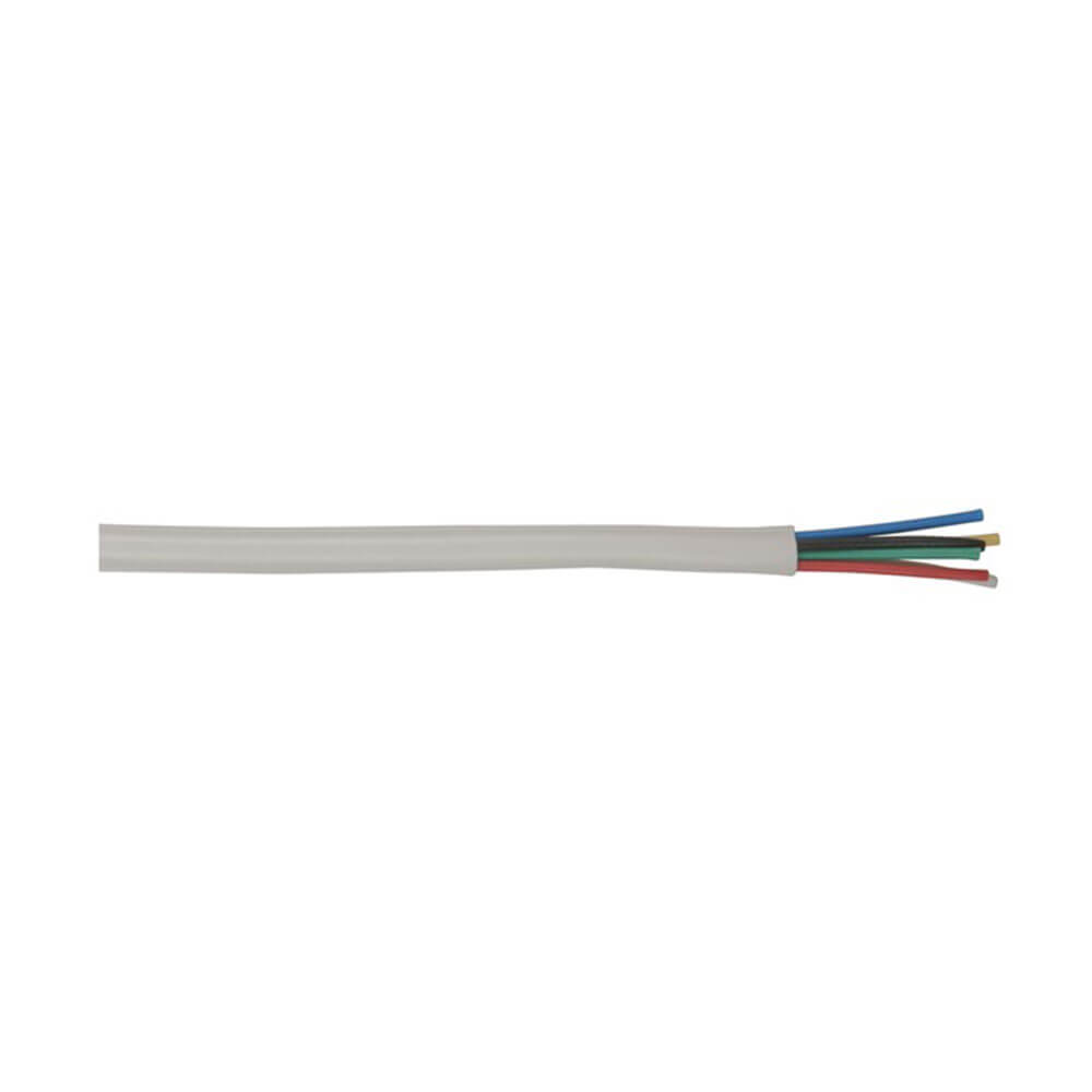 Sikkerhedssystem 6 Core Alarm Cable (White)