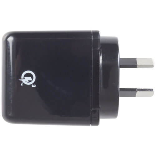 Powertech Plus USB Mains Quick Charge Power Adaptor 5-12VDC