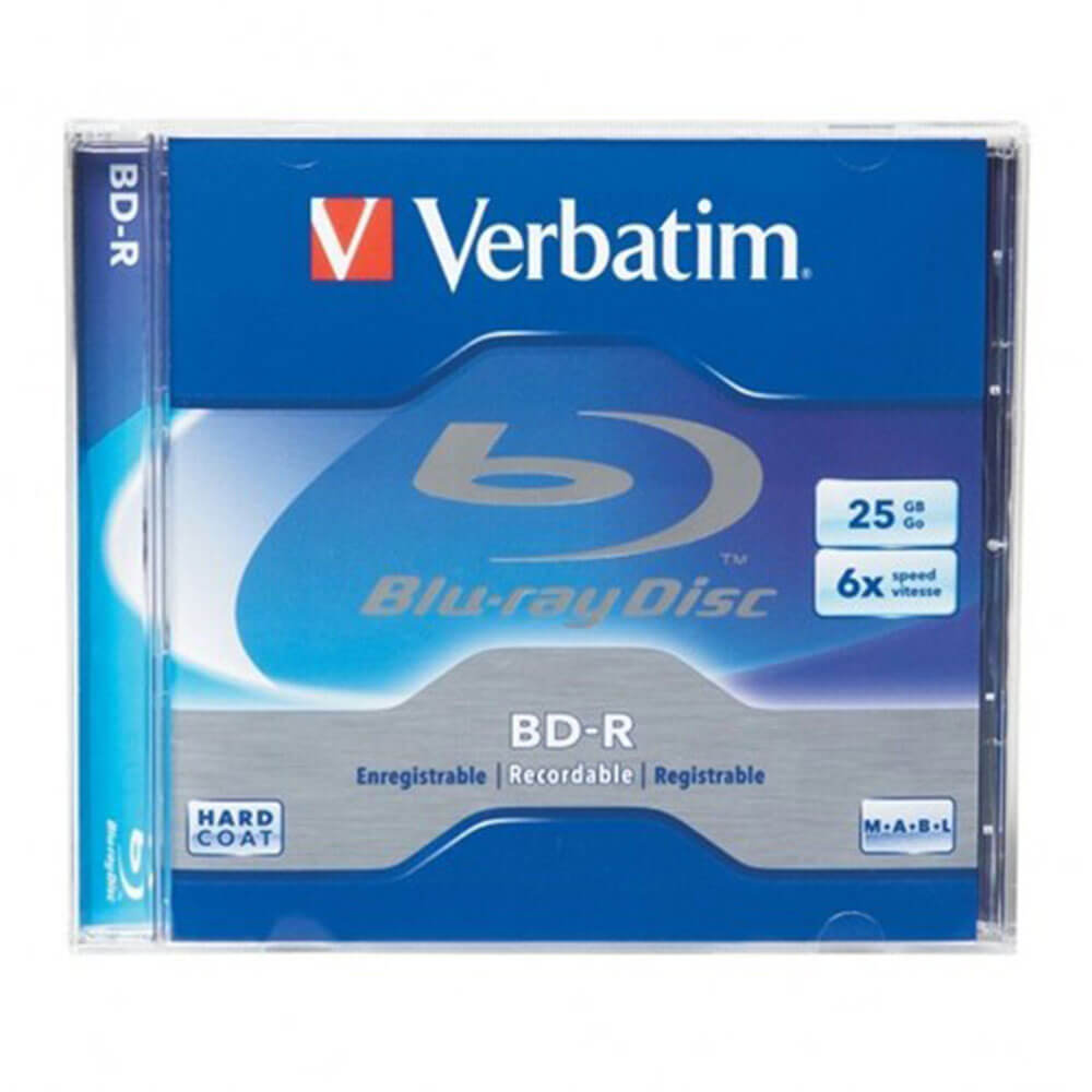 Verbatim blu-ray plate med sak (25 GB)