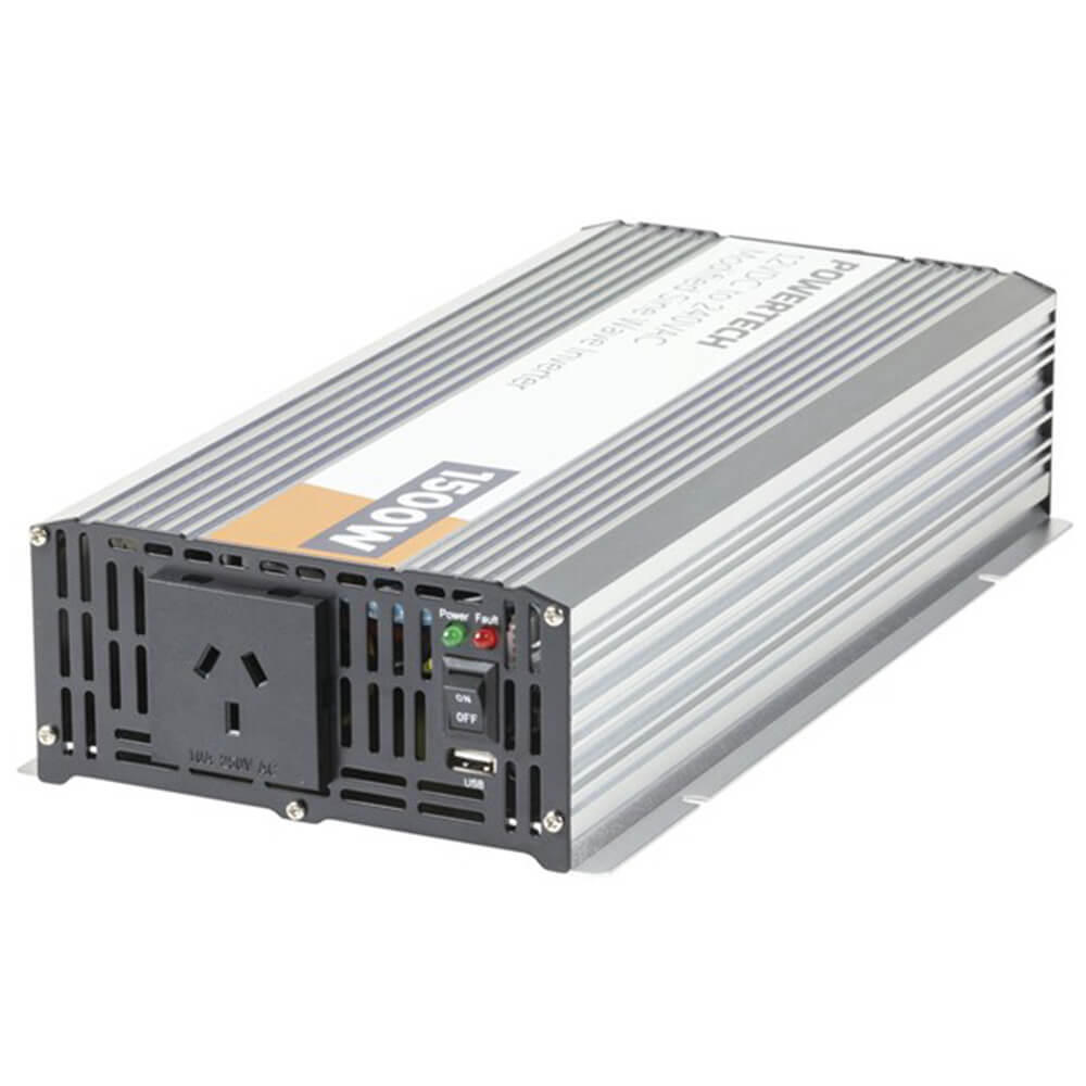 Powertech Modified Sine Wave Inverter 1500W (12VDC-240VAC)