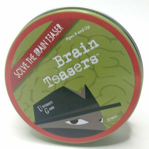 Brain Teasers Mystery Tin Travel Card Game