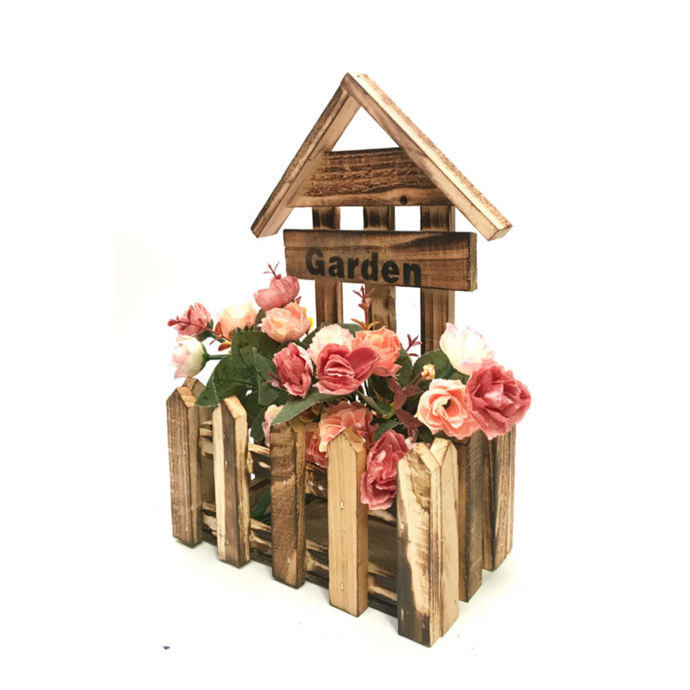 Arranjo de flores de madeira Shelve (31.5x20x11,5 cm)