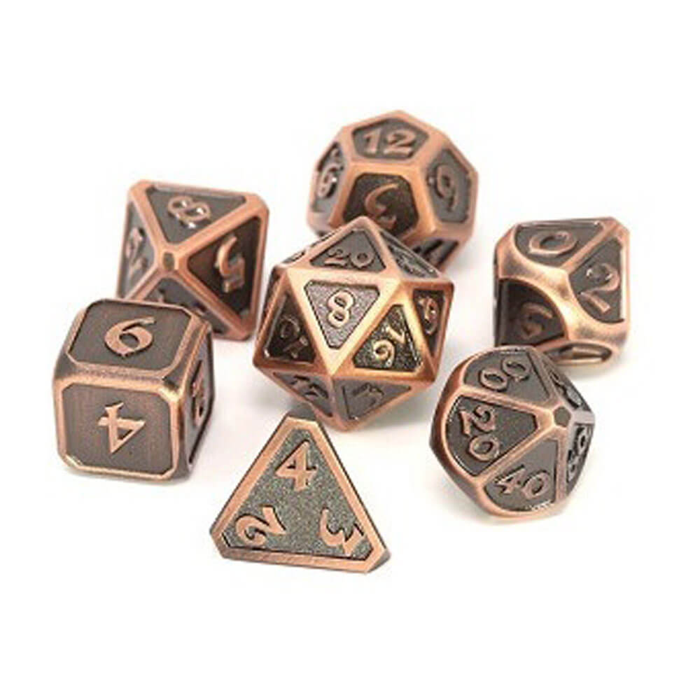 Dice Metal Set polyédrique Mythica Battleworn