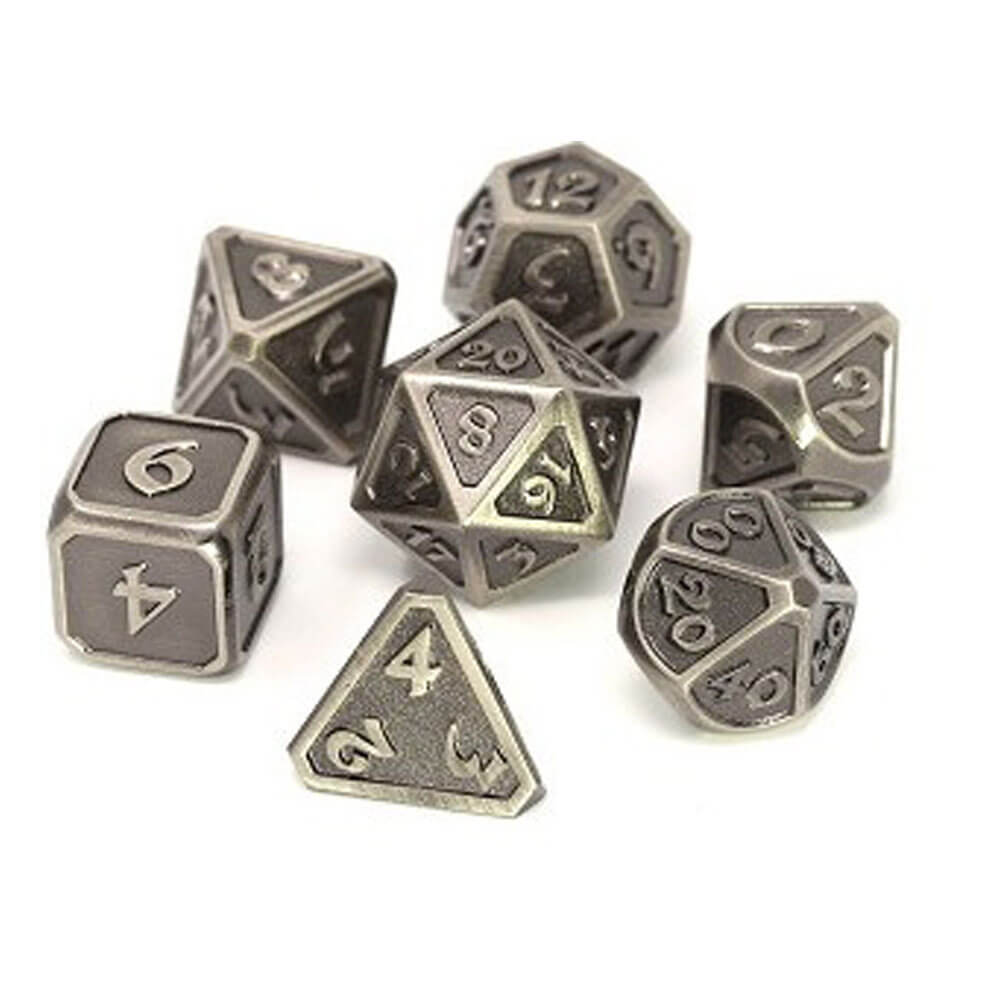 Dice Metal Set polyédrique Mythica Battleworn