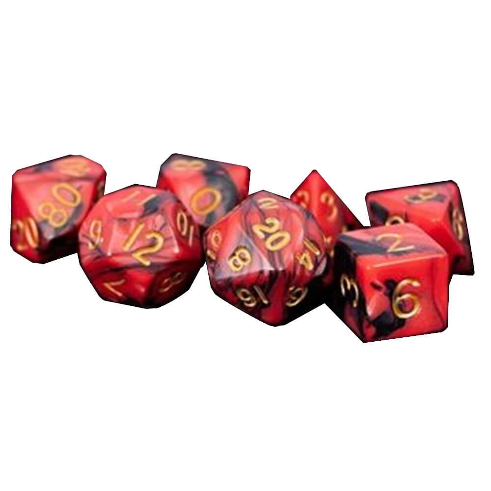 MDG Acryl Dice Set (met goudnummers)