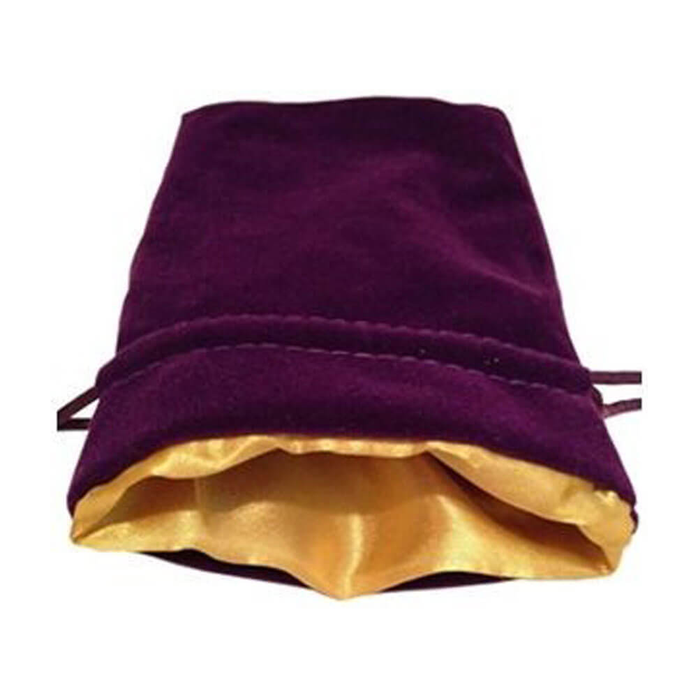 MDG Velvet Dice Bag (met gouden satijnen voering)