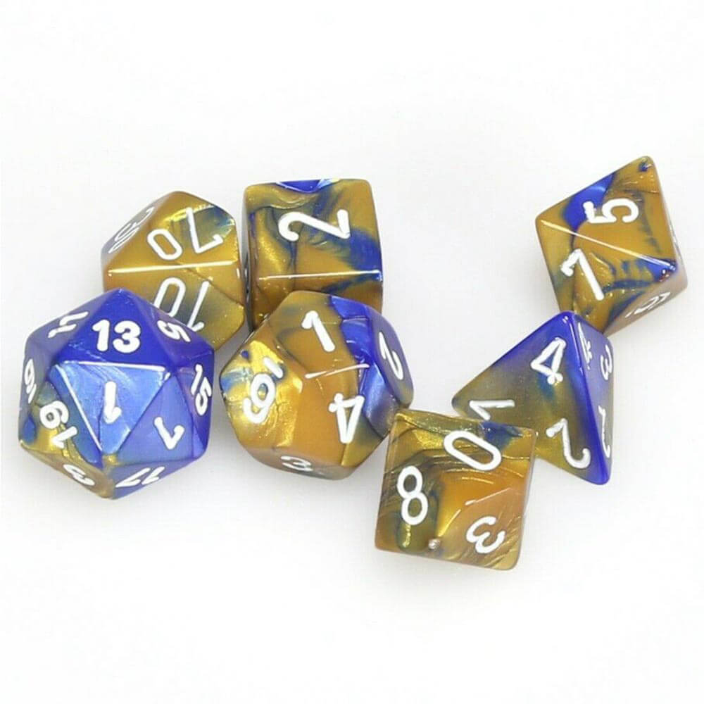 D7 Die Dice Gemini Poly (7 dados)