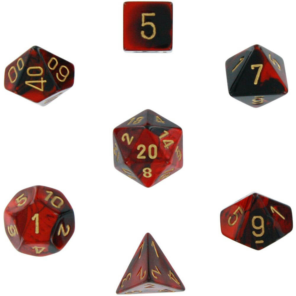 D7 Die Set Dice Gemini Poly (7 dobbelstenen)