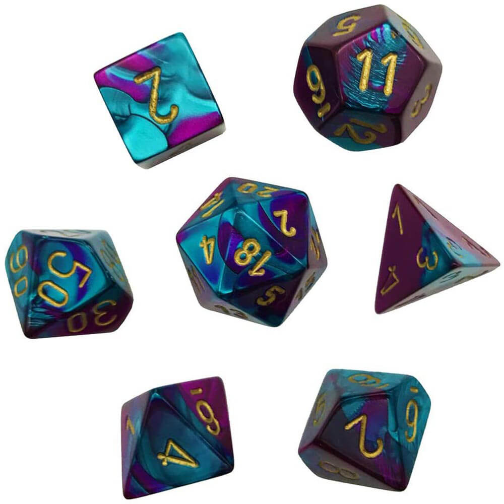 D7 Die Set Dice Gemini Poly (7 dobbelstenen)