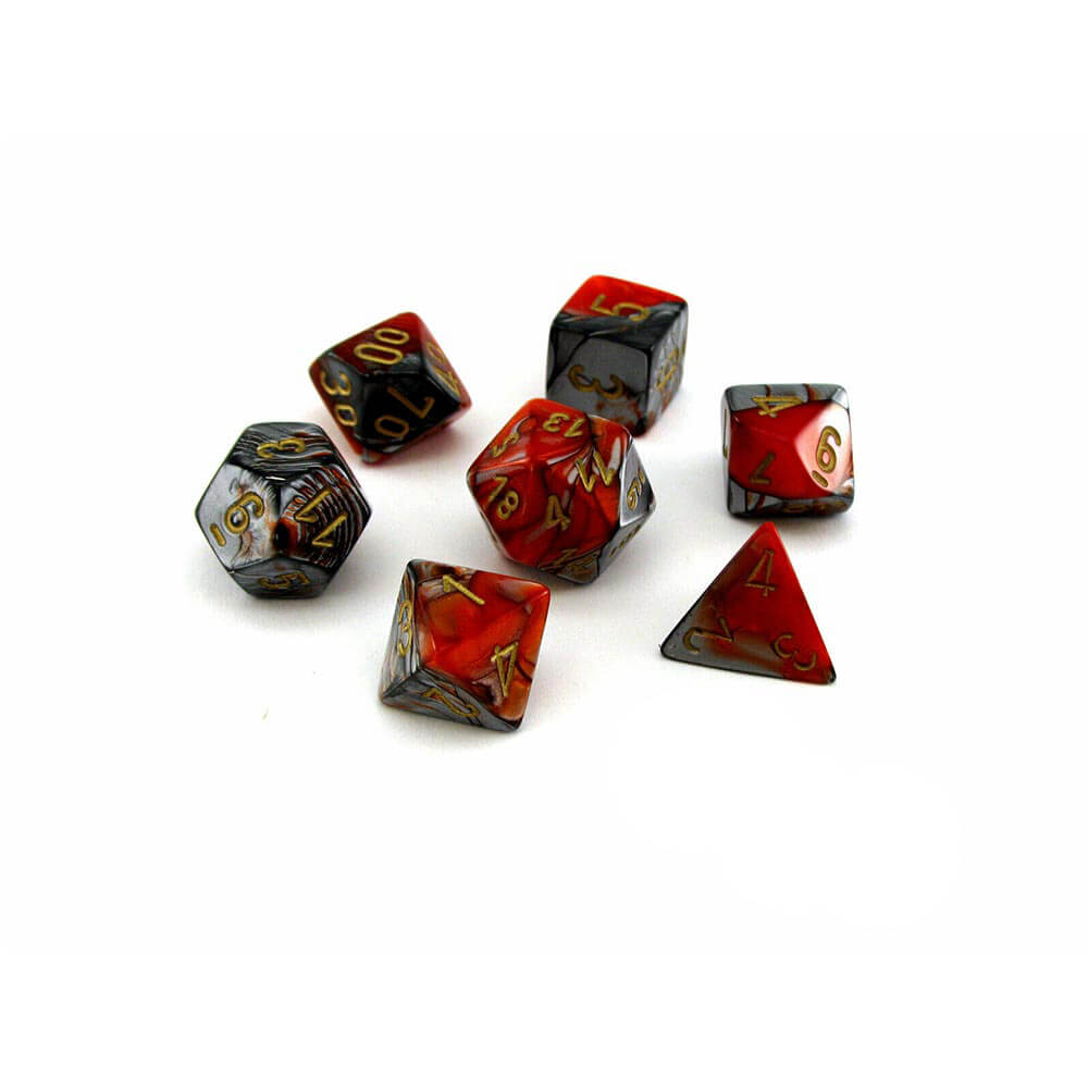  D7 Die Set Würfel Gemini Poly (7 Würfel)