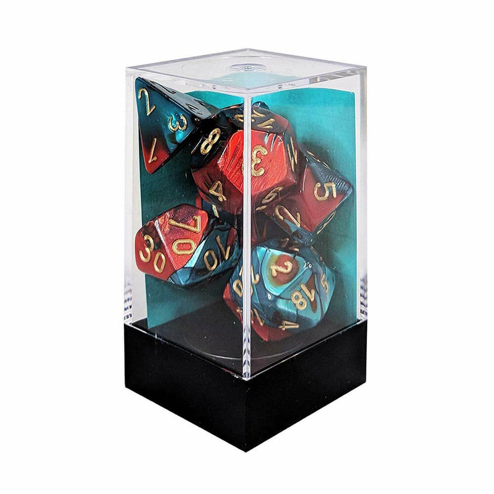 D7 Die Set Dice Gemini Poly (7 dobbelstenen)