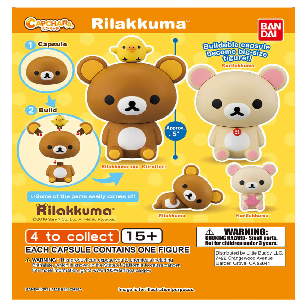 Gashapon rilakkumaキャップキャラクター（50のパック）