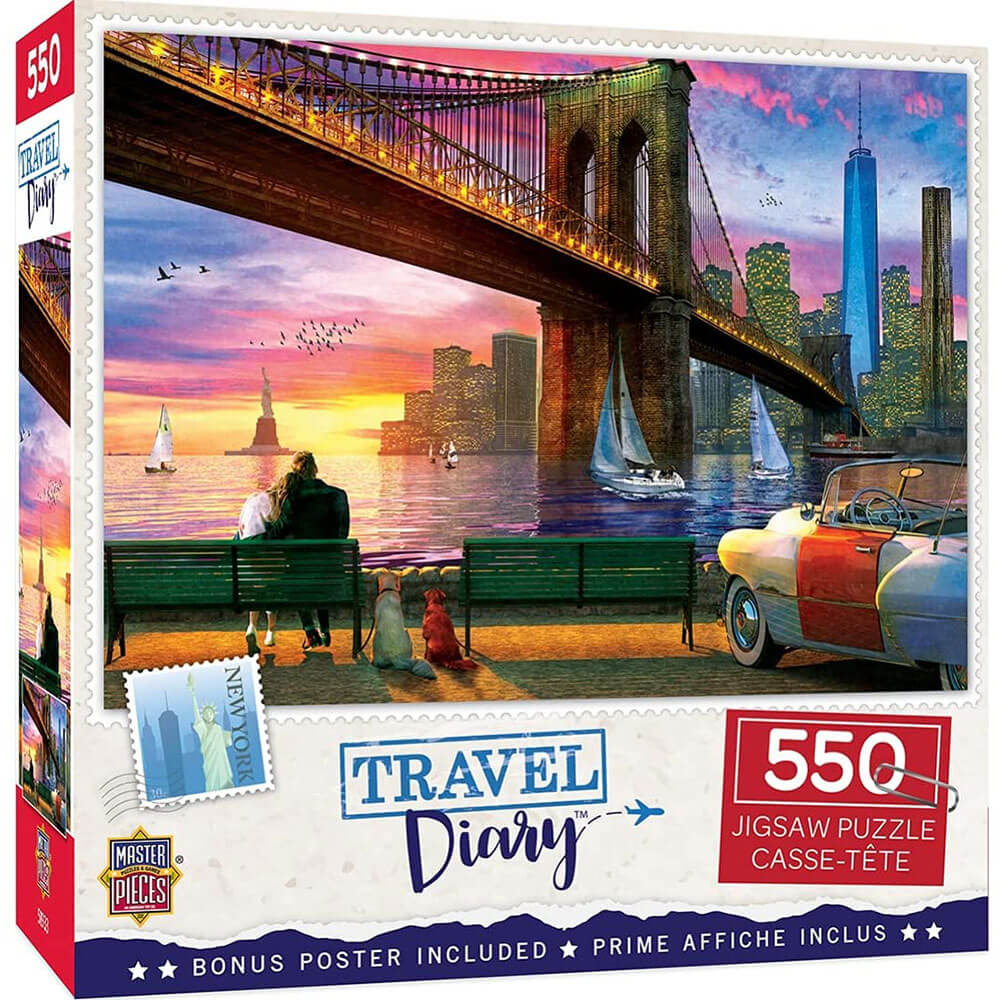 Masterpieces Travel Diary 550pc Puzzle