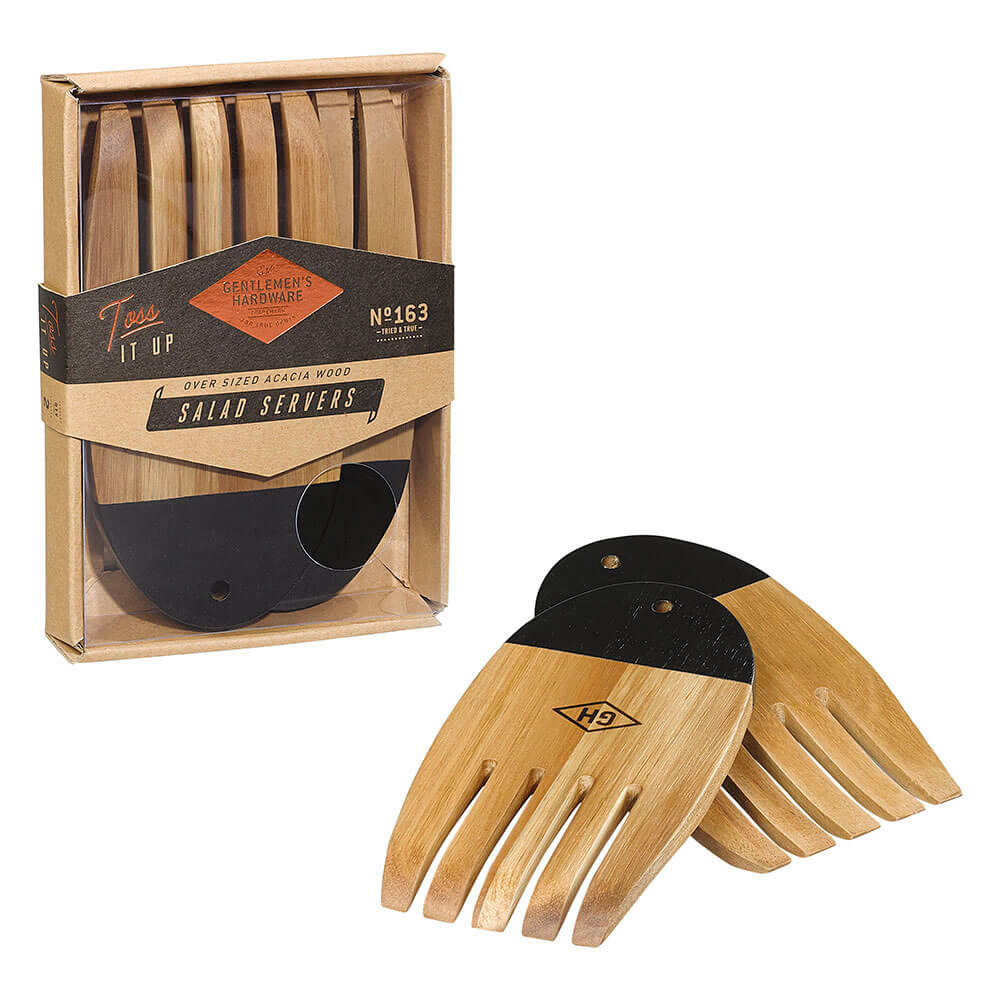 Gentlemen's Hardware Wooden Salad Servers