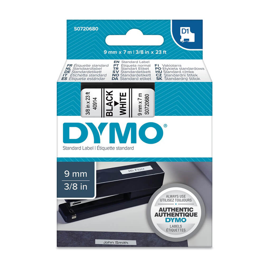 Dymo D1 Klebebandetikett 9 mm x 7 m