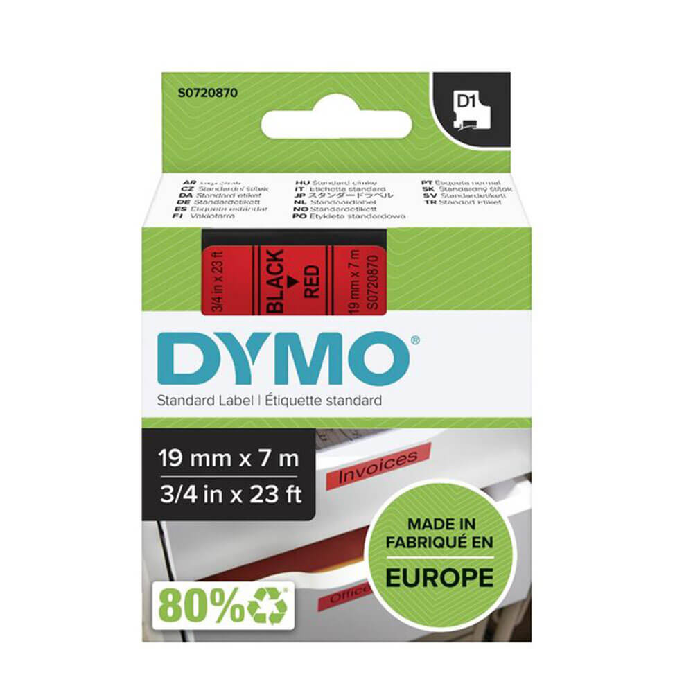 Étiquette de bande Dymo D1 19 mmx7m