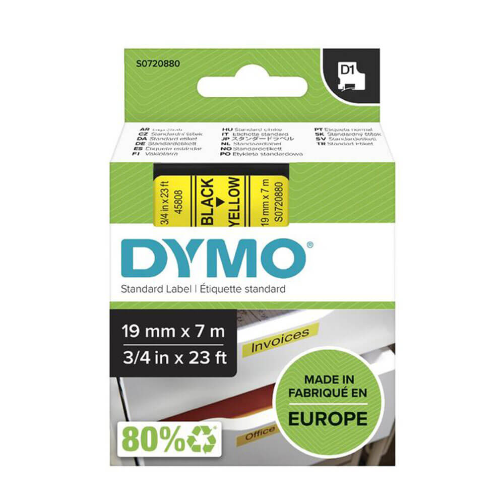 Dymo D1 Klebebandetikett 19 mm x 7 m