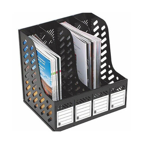 Marbig Magazine Rack Black