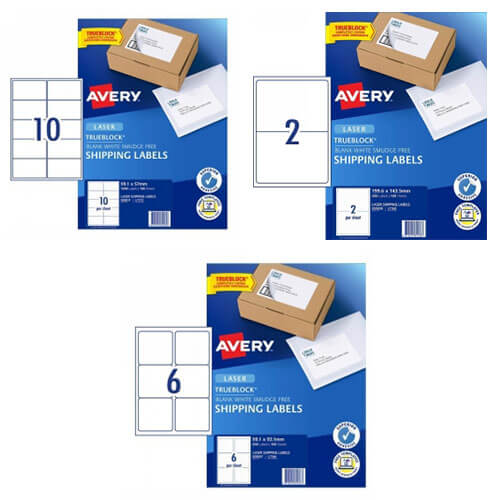 Avery Shipping Label White 100pk