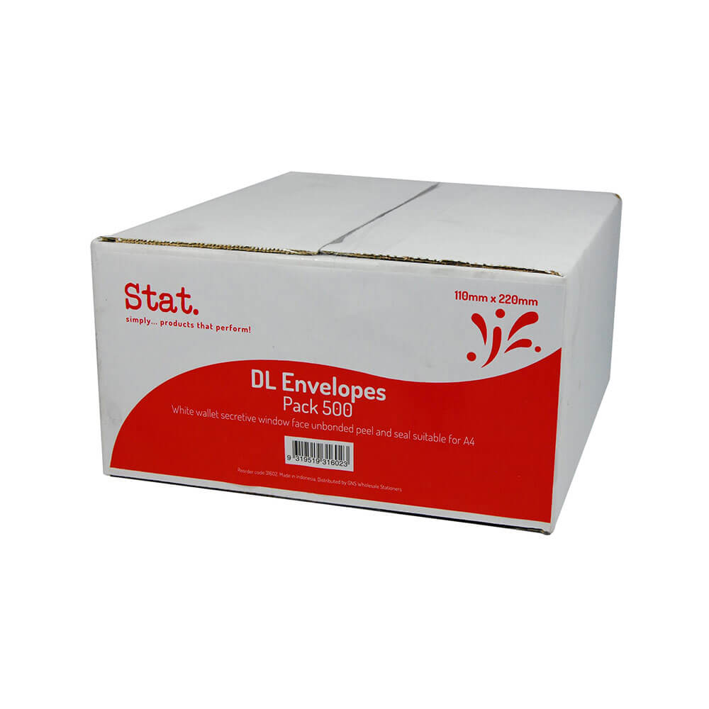 STAT PEEL e ENVELOPE DE SEAL DL (500pk)