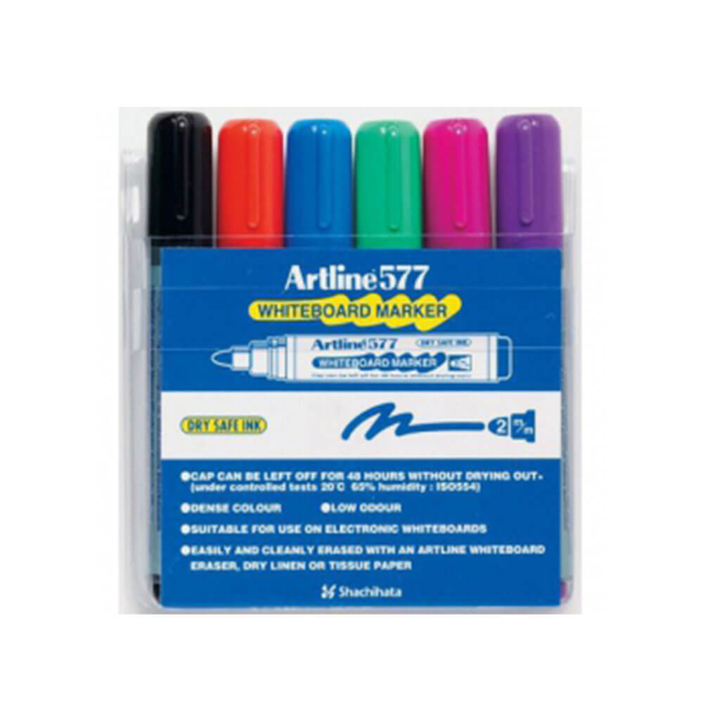  Artline Whiteboard-Marker, 3 mm, Rund, sortiert