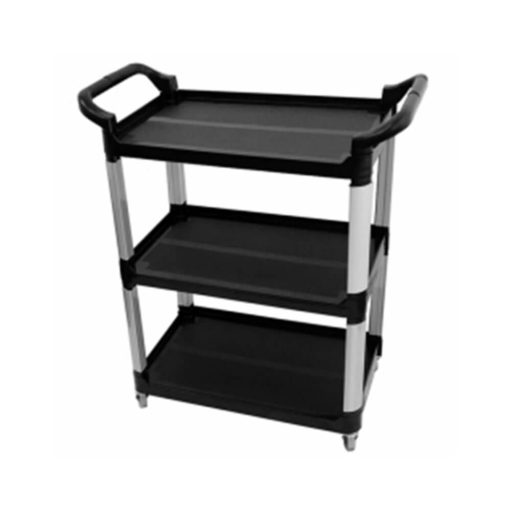 Compass 3 Shelf Utility Cart 85x42x98cm (Black)