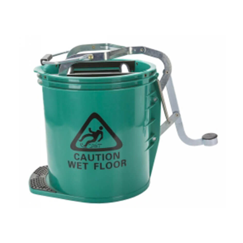 CleanLink pesado Metal Wringer Mop Bucket 16L