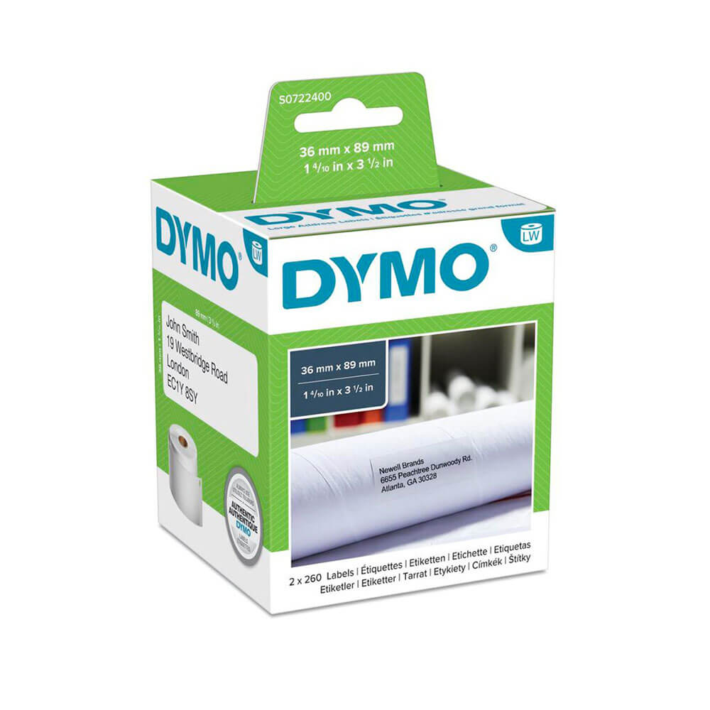 Dymo Labelwriter Indirizzo Etichetta White (2 rotoli)