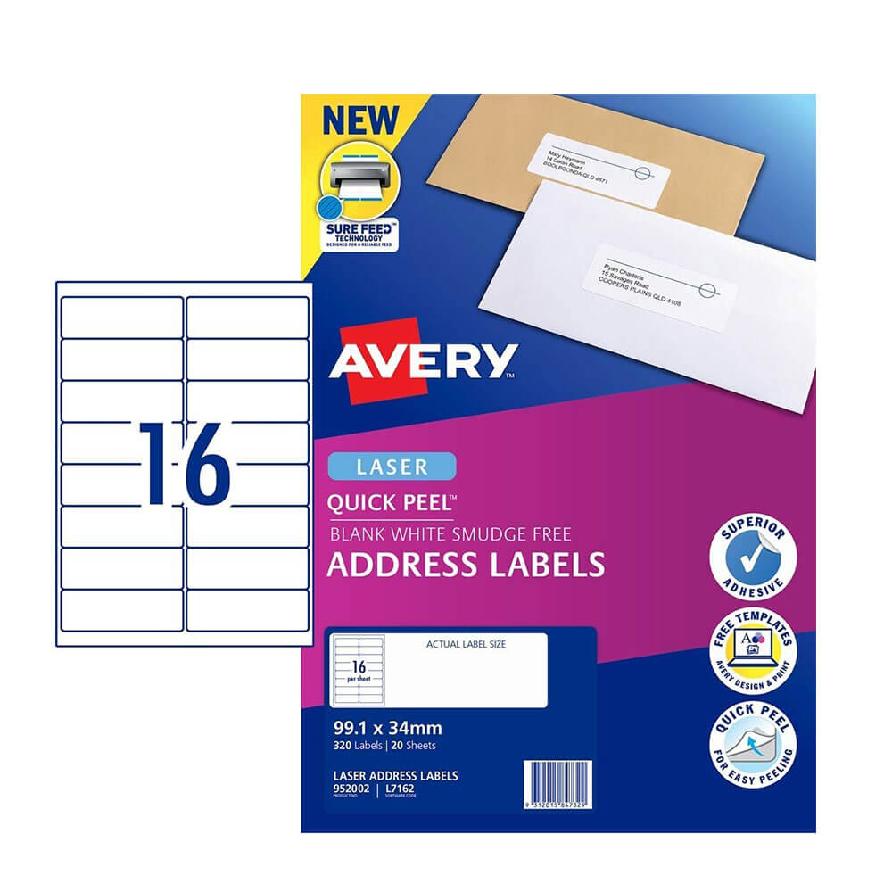 Pakiet detaliczny Avery Laser Avery Laser (20pk)