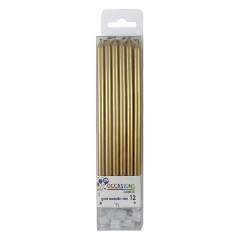 Alpen Slim Candles com detentores de 120 mm (12pk)