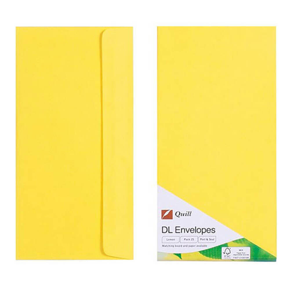 Quill Enveloppe 25pk 80gsm (DL)