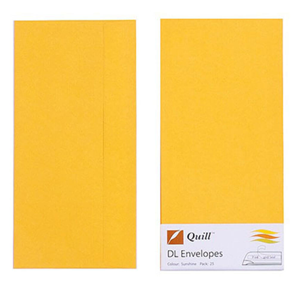 Quill Envelope 25pk 80GSM (DL)