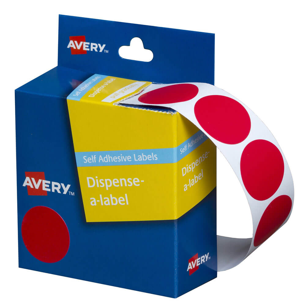 Avery zelfklevende puntlabels 24 mm (500 stks)