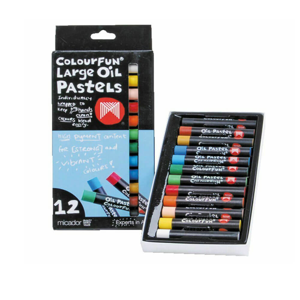 Micador Oil Pastels 12pk assorti (grand)