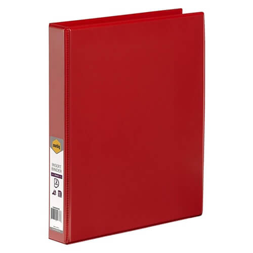 Marbig 2 D-ring Clearview Insert Binder 25mm (A4)