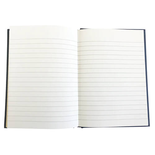 Collins Hard Cover Feint Ruled Notebook 144 Pages A6 (Blue)