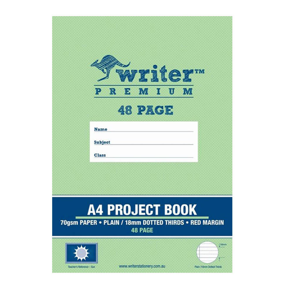 Writer Premium Plain & Practed Project Book (48 sidor)