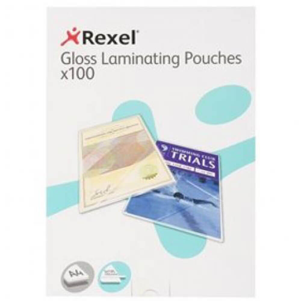 REXEL Gloss Lamining Pouches (A4)