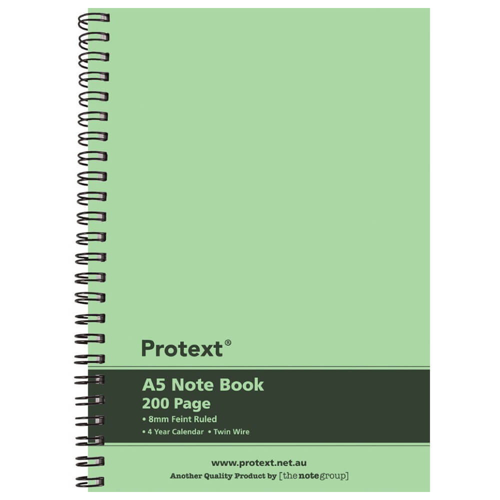 Protext Twin Wire Notebook 200 Pages (A5)