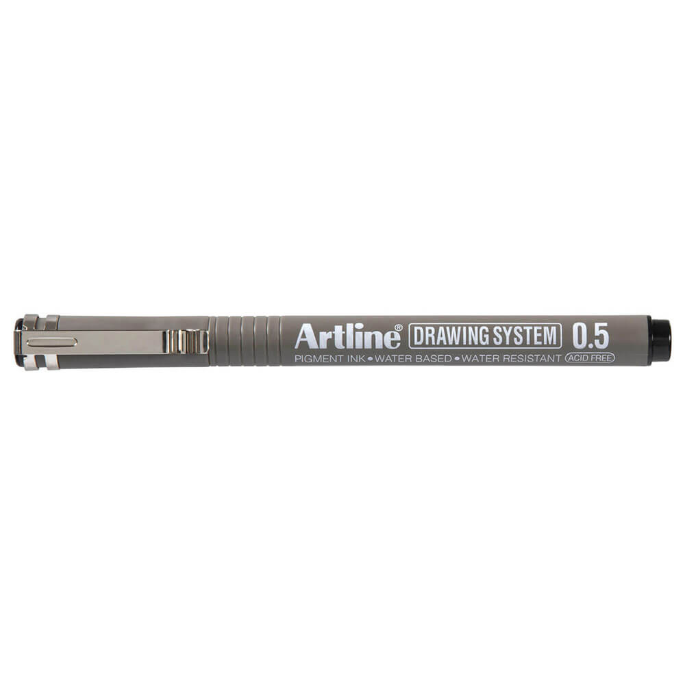 Artline Drawing System Pen 12PCS (svart)