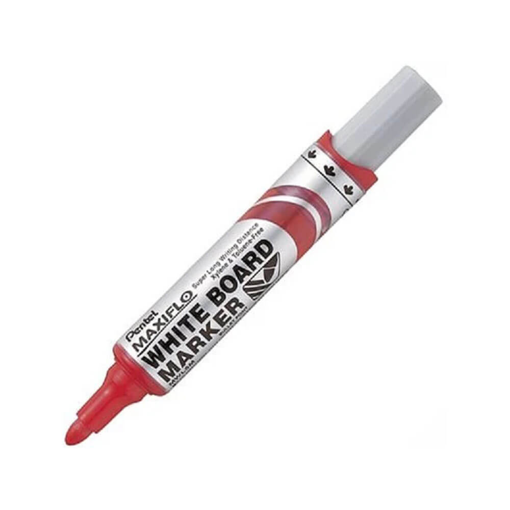 Pentel Maxiflo Bullet Tip Whiteboard Marker 12st