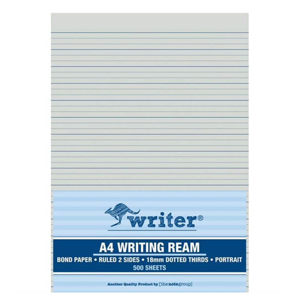 Writer A4 18mm Dotted Thirds Exam Paper (500pcs)