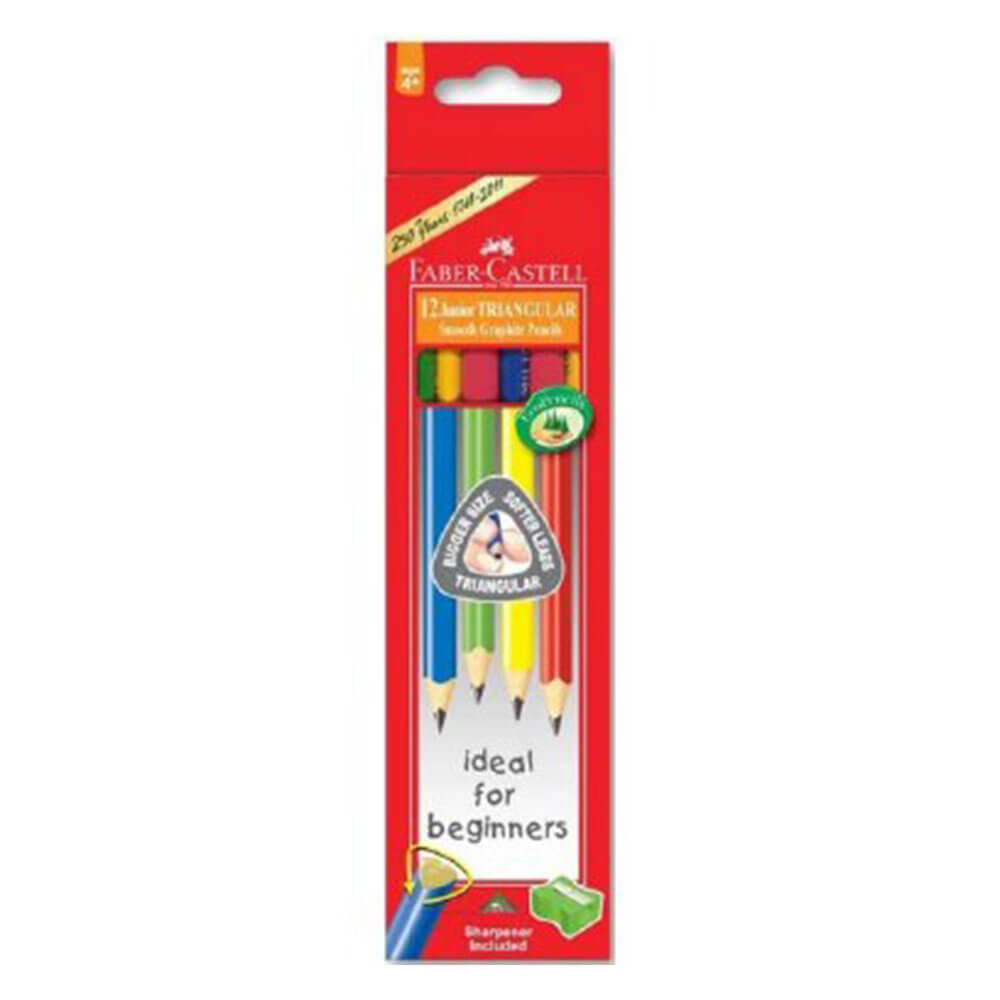 Faber-Castell Triangular Junior Grip bly blyant 12 stk